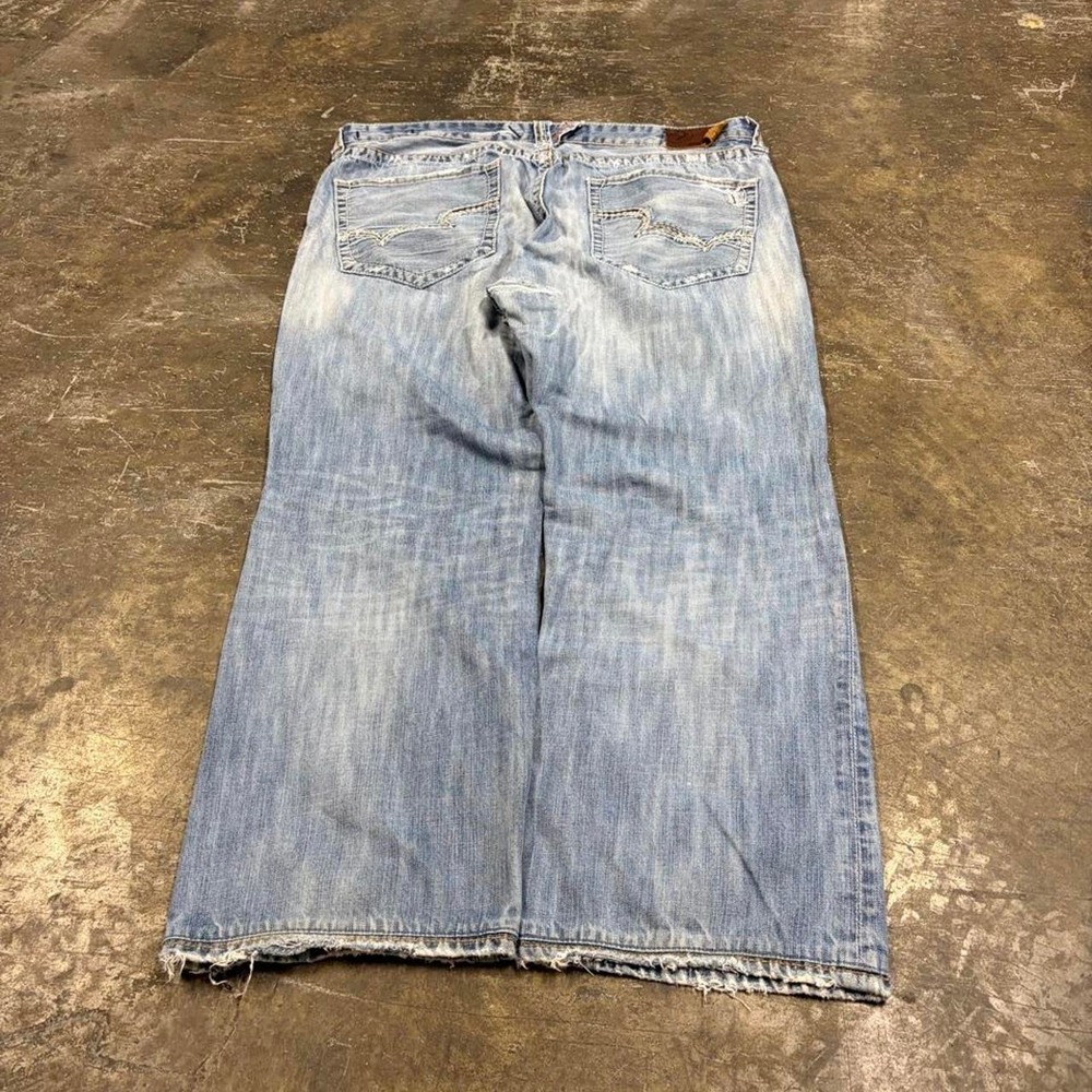 Big Star Pioneer Boot Baggy Jeans Mens 38R Blue Y2K Skater Grunge Vintage 0251